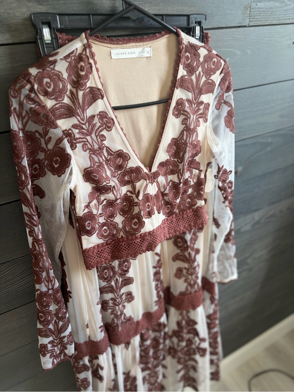 Altar'd State Lace Embroidered Set